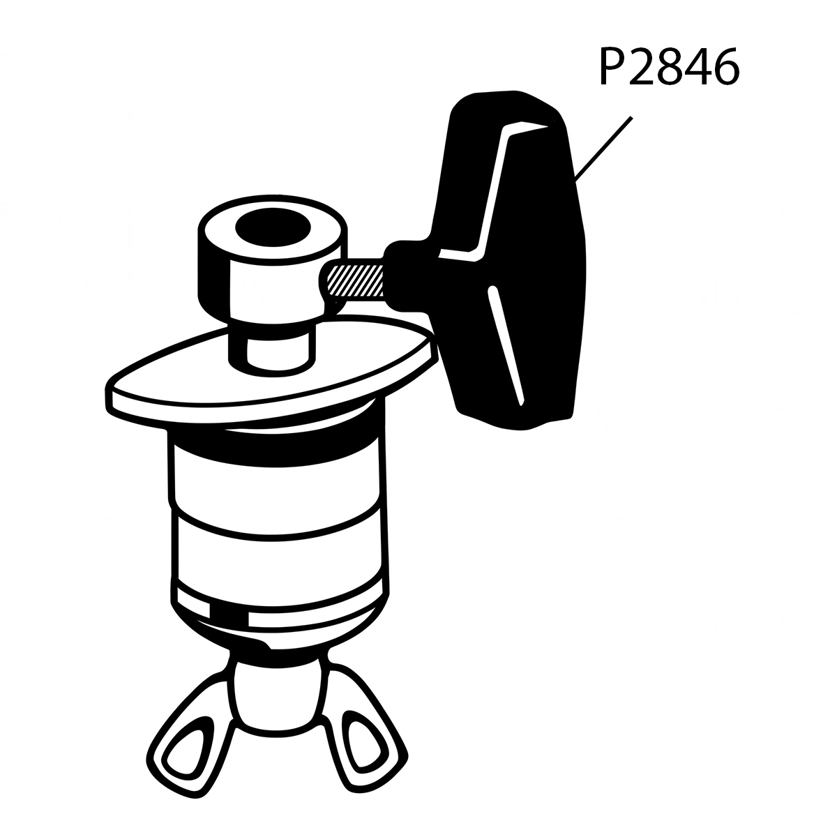 Diagram of Ludwig 2503 HiHat Clutch