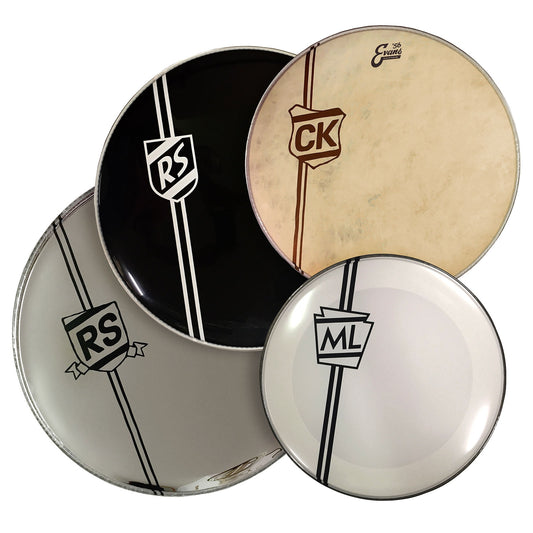 Custom Bass Drum Shield Logo