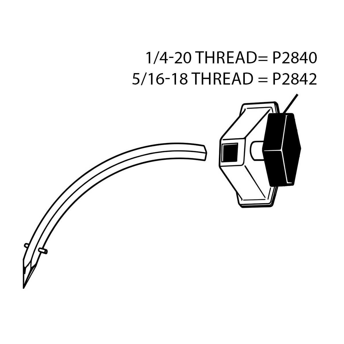 Diagram of Ludwig Classic Bass Drum Spur