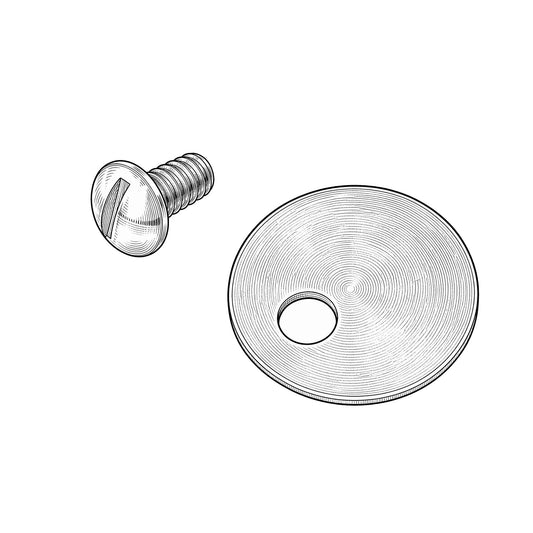 Ludwig Speed King Heel Plate Washer & Screw Set