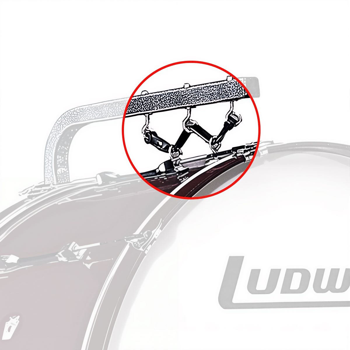 Ludwig Replacement Polystrap For Suspended Concert Bass Drum Stand